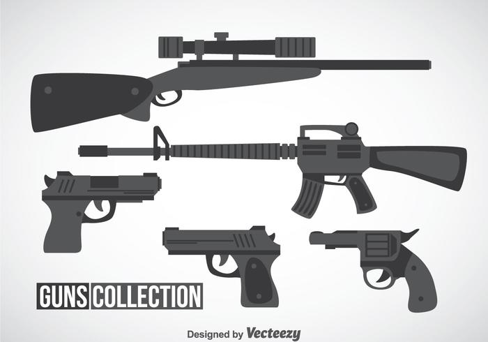 Guns Collection Vector Guns Collection Vector