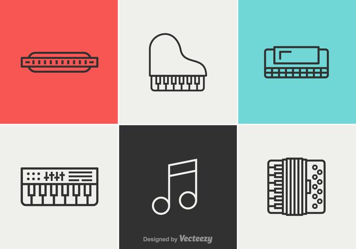 Music Vector Line Icons