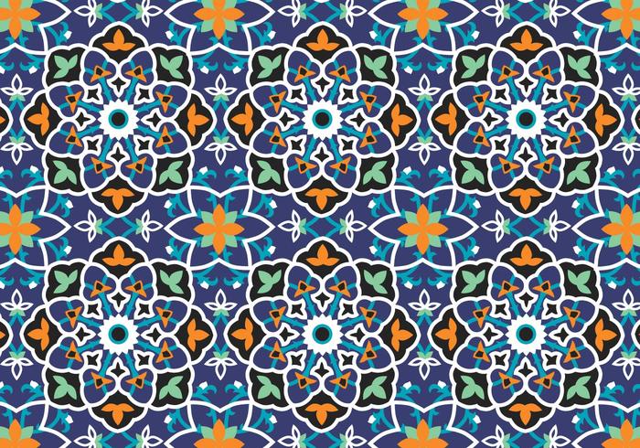 Mosaic Decoration Pattern Background vector