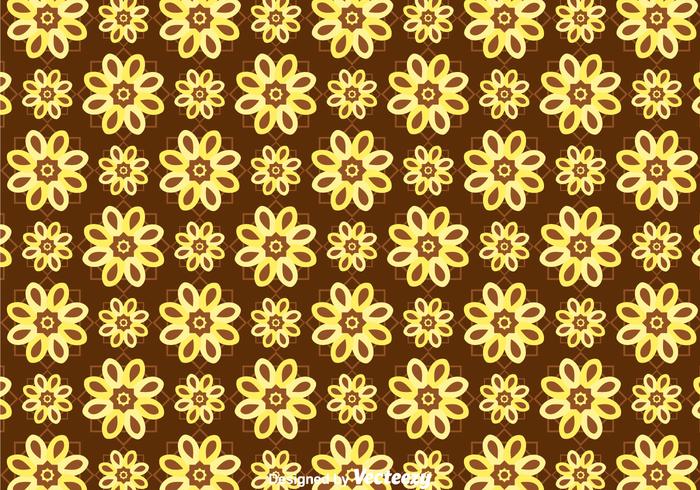 Batik Flower Background Vector