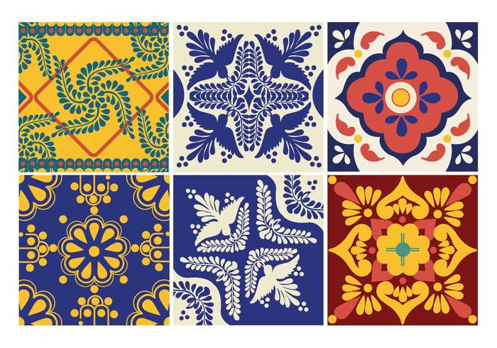 Azulejos del vector de Talavera