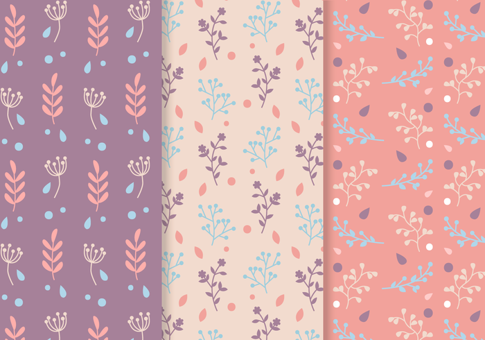 Free Seamless Plants Pattern Vector