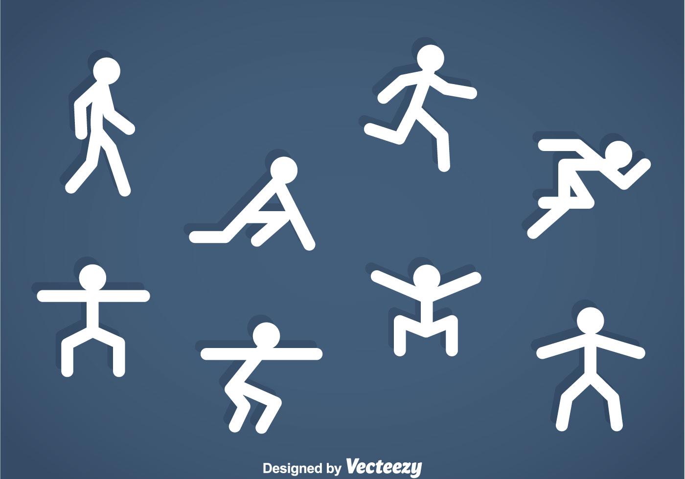 People Stickman Exercise Icons 105851 Vector Art at Vecteezy