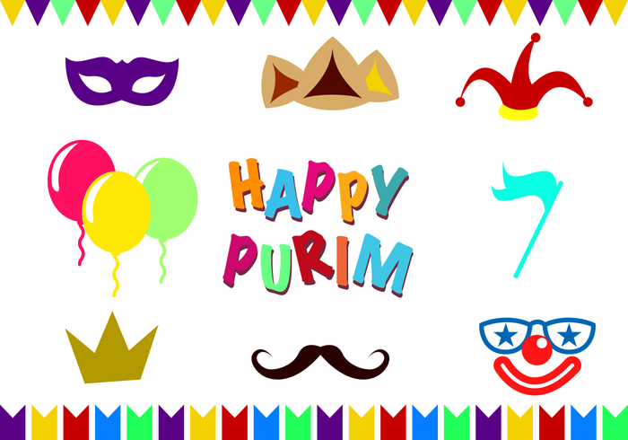 Vector libre de Purim