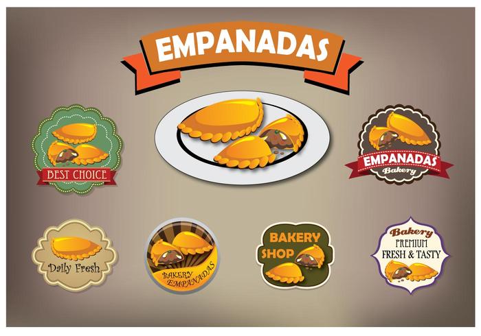 Empanadas vectoriales vector