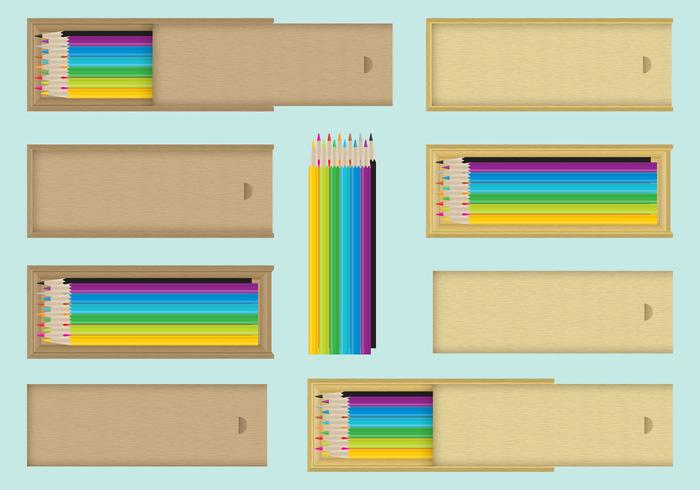 Wood Pencil Vector Cases