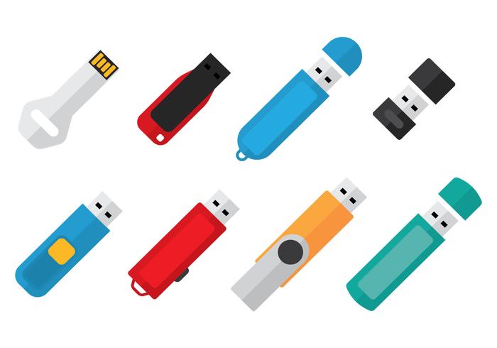 Pen Drive Icon vector