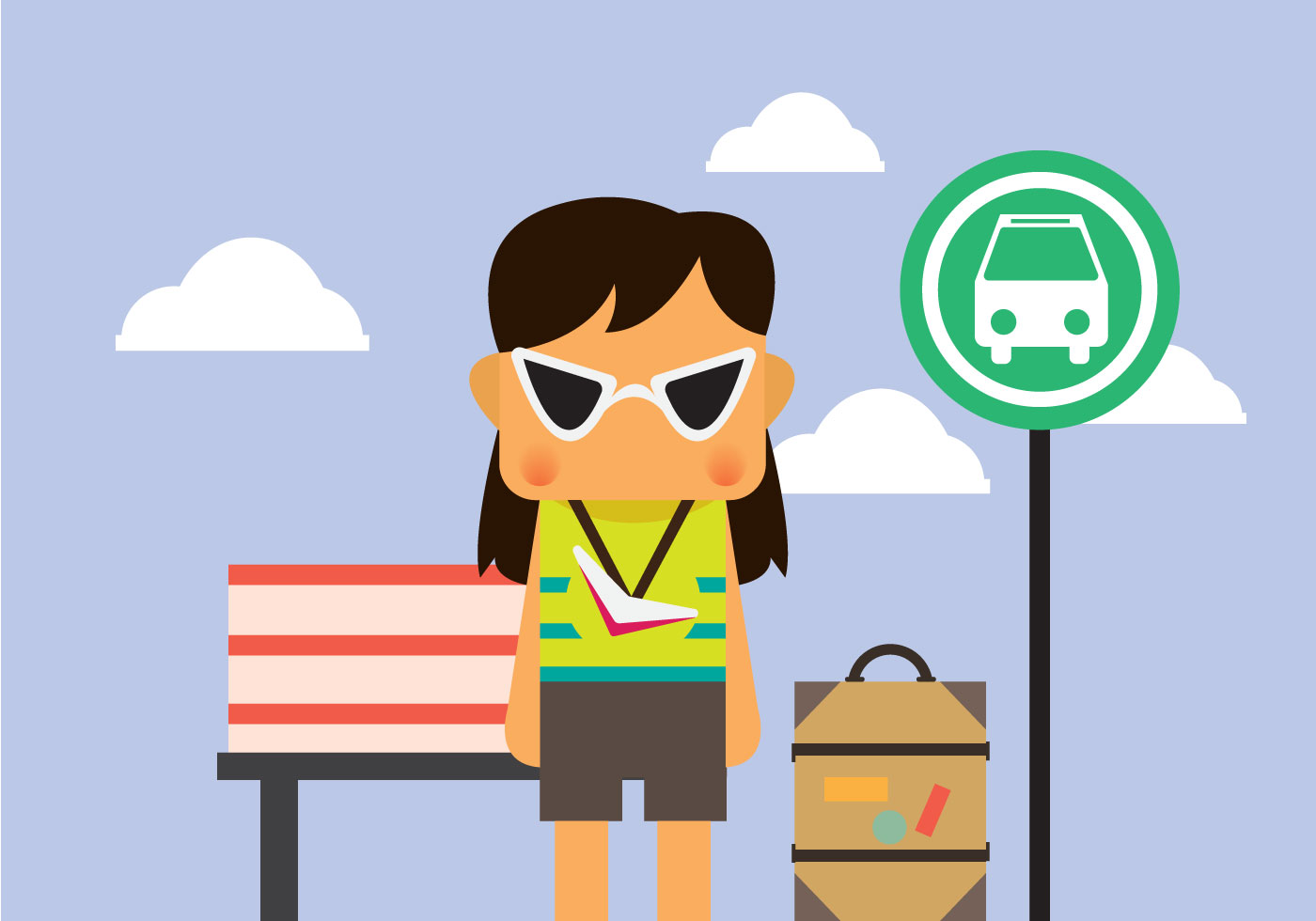 Download Vacation Guy Vector 105949 Vector Art at Vecteezy
