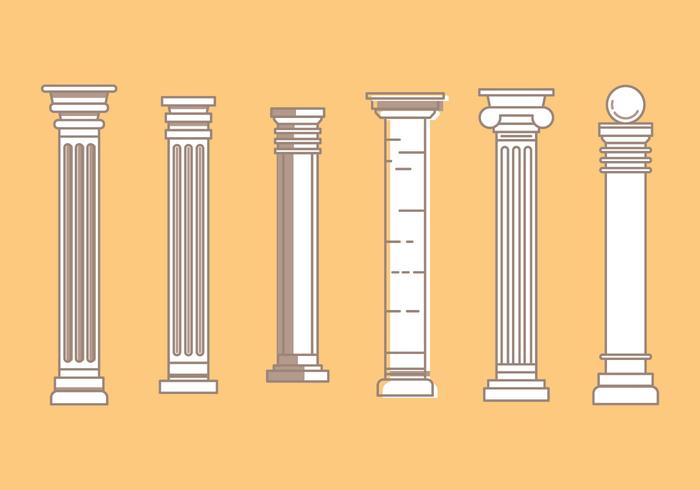 Free Roman Pillar Vector Icons 3