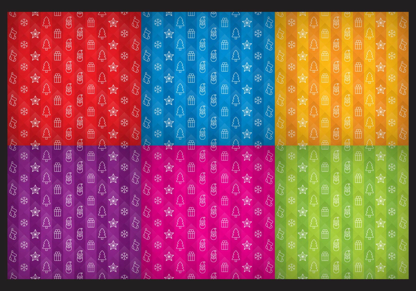 Download Colorful Christmas Pattern Vectors - Download Free Vector ...