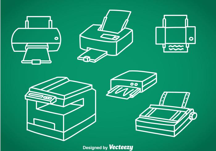 Photocopier Vector Sets