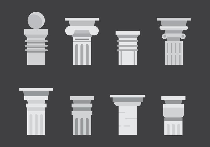 Free Roman Pillar Vector Icons 2