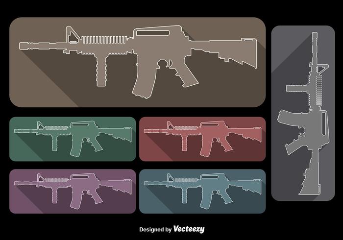 AR15 Rifle Vectors