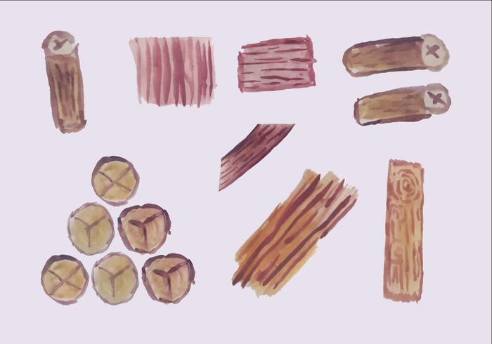 Free Wooden Logs Vector Pack