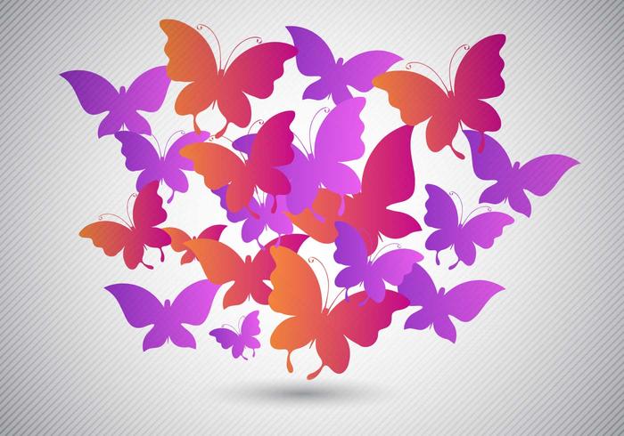 Vector de diseño de mariposas gratis