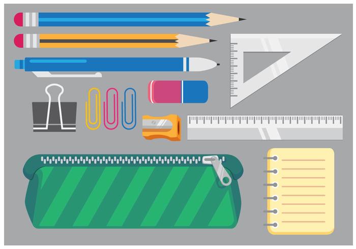 Elementos del vector de la escuela