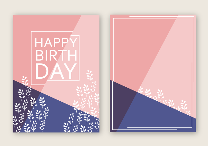 Happy Birthday Card Vector