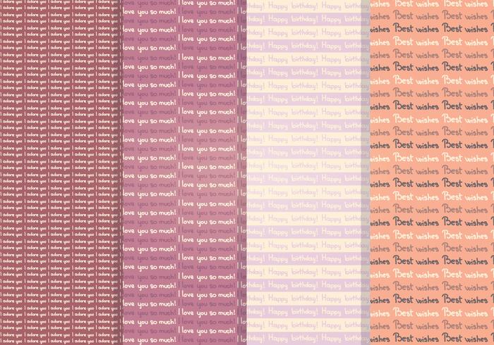 Greeting Card Vector Seamless Patterns Greeting Card Vector Seamless Patterns