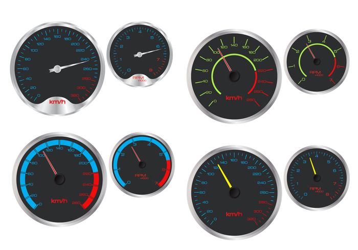 Velocímetro Y Rpm Vectores