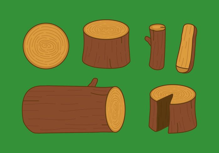 Vector Wood Logs