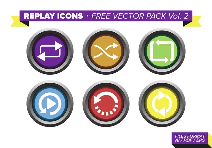 Replay Icons Free Vector Pack Vol. 2 Replay Icons Free Vector Pack Vol. 2