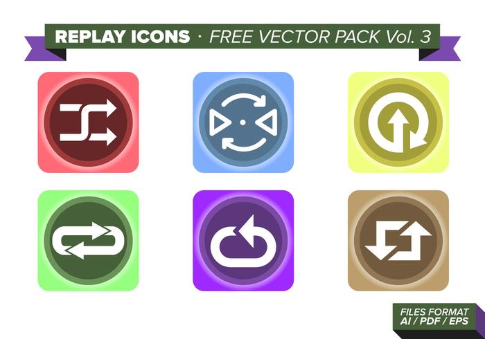 Replay Icons Free Vector Pack Vol. 3 Replay Icons Free Vector Pack Vol. 3
