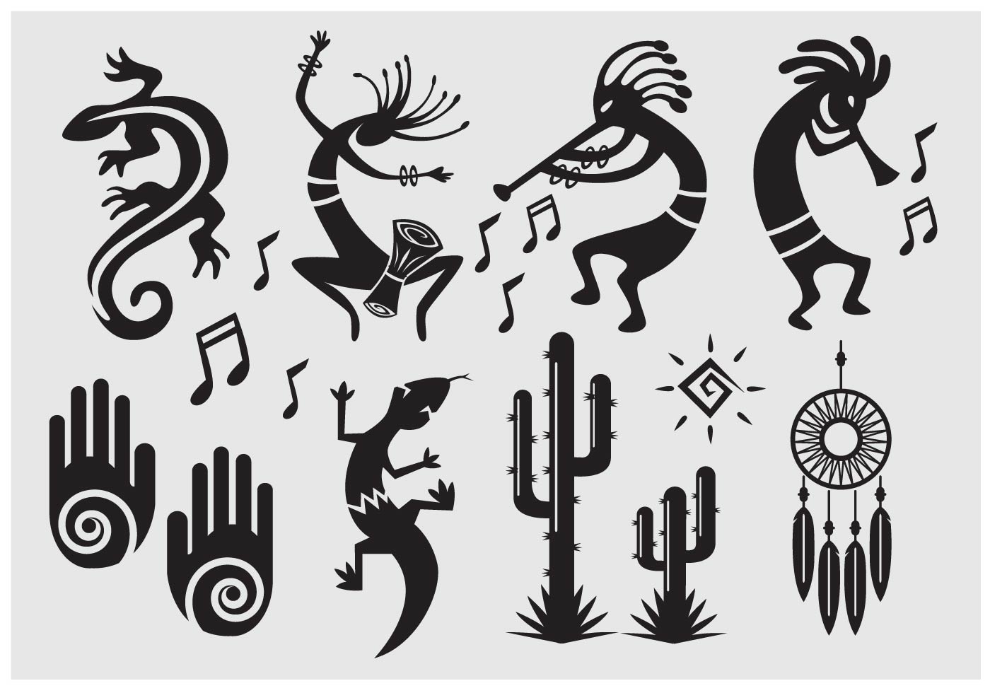 Kokopelli Vector Symbol Download Free Vector Art, Stock Graphics & Images