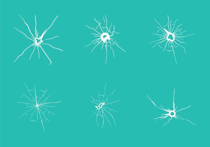 Free Cracked Glass Vector Illustration