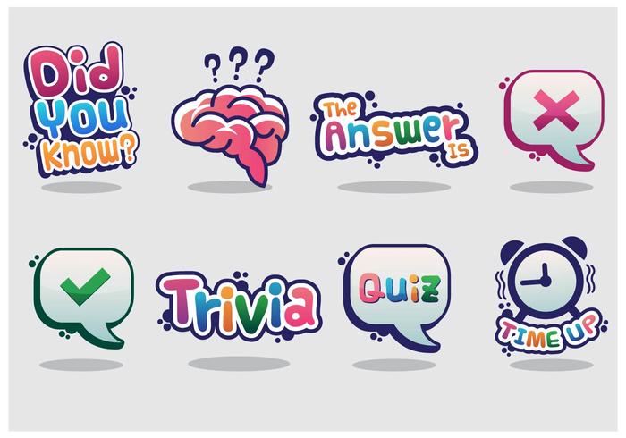 Trivia Vector Sticker