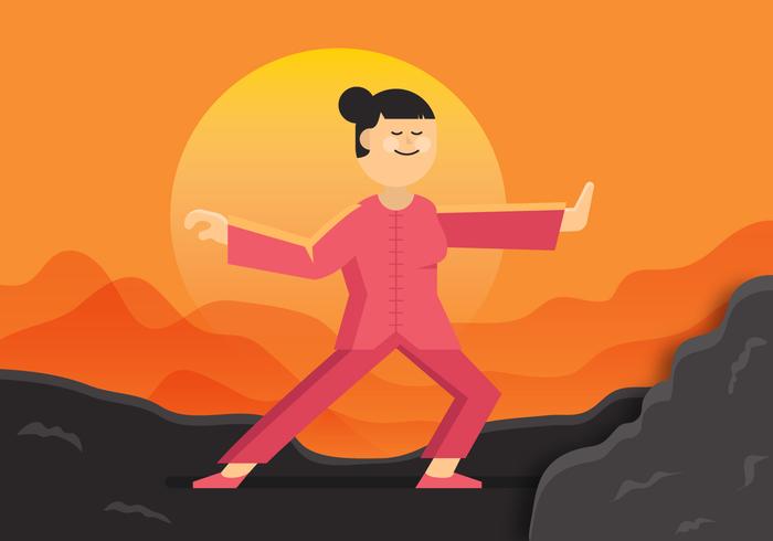 Vector Tai Chi Mujer