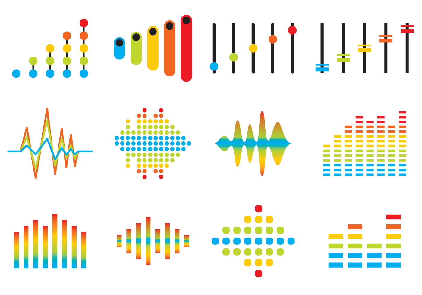 Sound Bars Icon Vectors 106207 Vector Art at Vecteezy