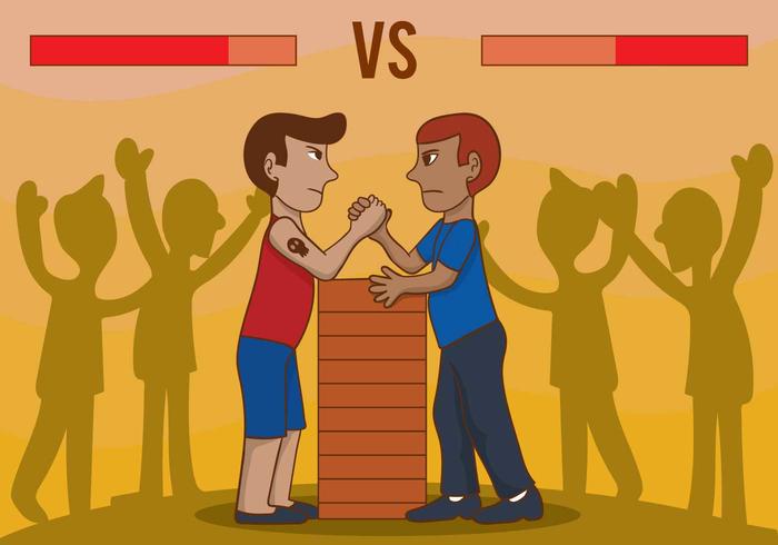 Arm Wrestling Vector