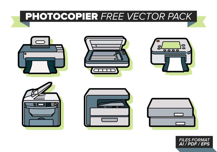 Photocopier Free Vector Pack Photocopier Free Vector Pack