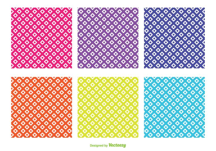 Assorted Color Diamond Shape Vector Patterns Assorted Color Diamond Shape Vector Patterns
