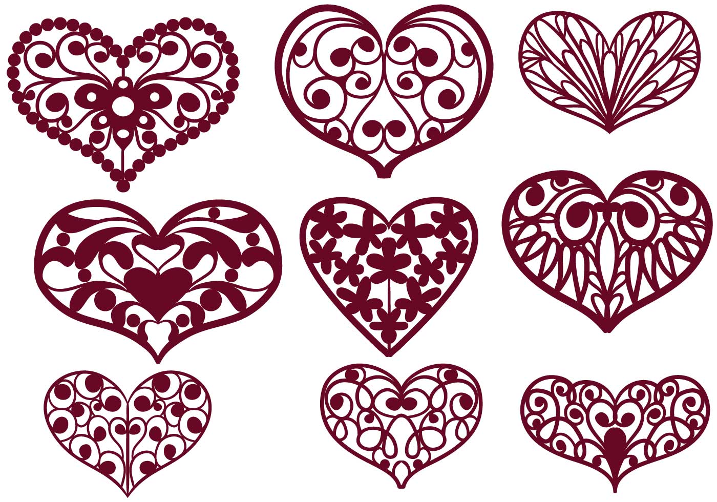 Heart Cutout SVG