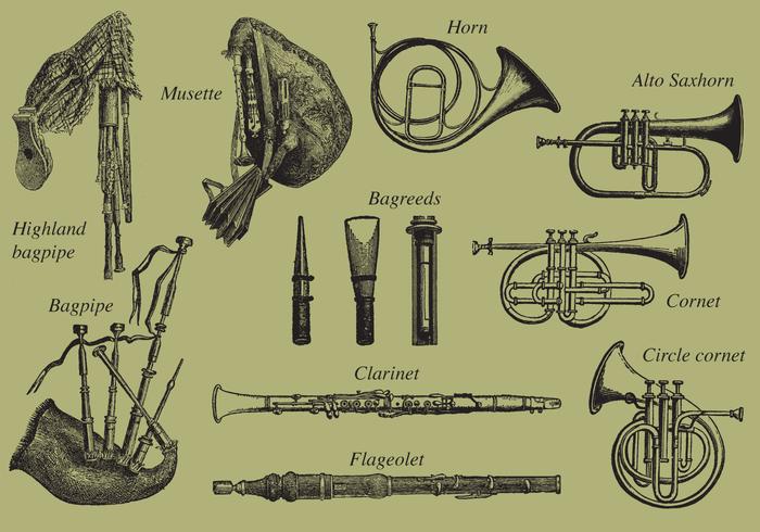 Wind Instruments vector