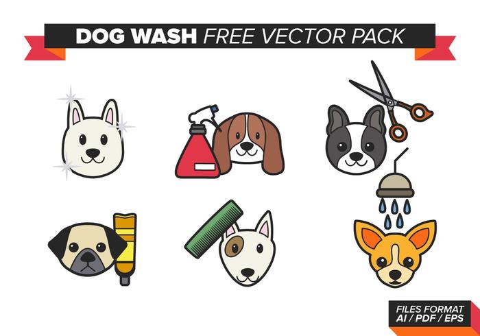 Dog Wash Free Vector Pack Dog Wash Free Vector Pack
