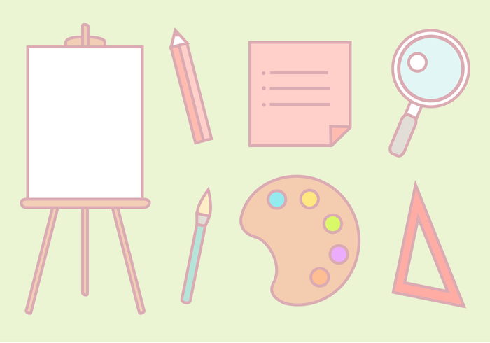 Free School Supplies Vector Free School Supplies Vector