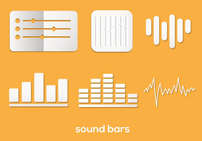 Conjunto de vectores de barra de sonido