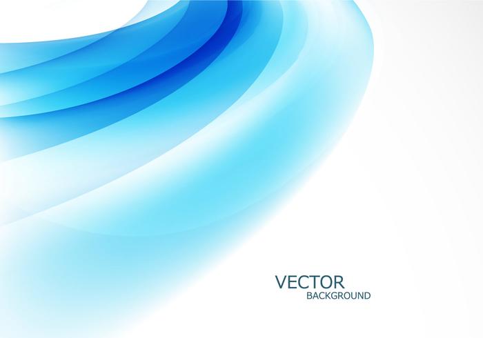 Abstract Stylish Blue Wave vector