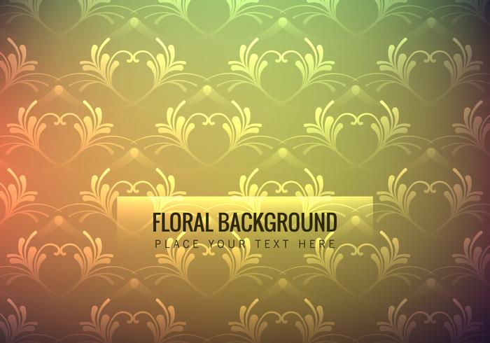 Colorful Floral Wallpaper vector
