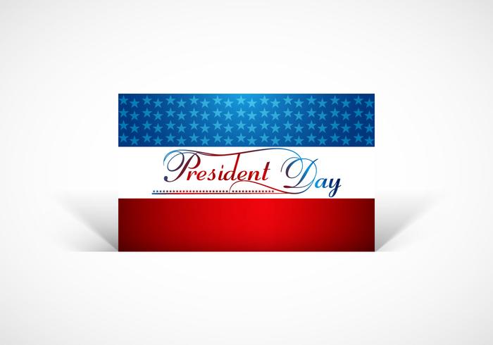 President Day Card vector