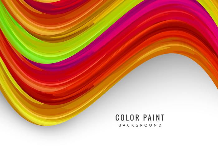 Colorful Watercolor Wave vector