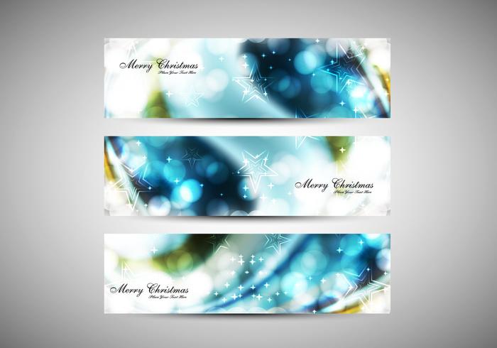Headers Of Merry Christmas vector