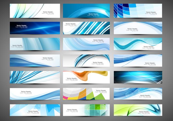 Diferentes tipos de banners empresariales vector