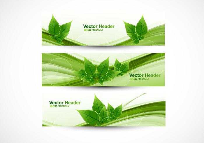 Eco Friendly Header vector