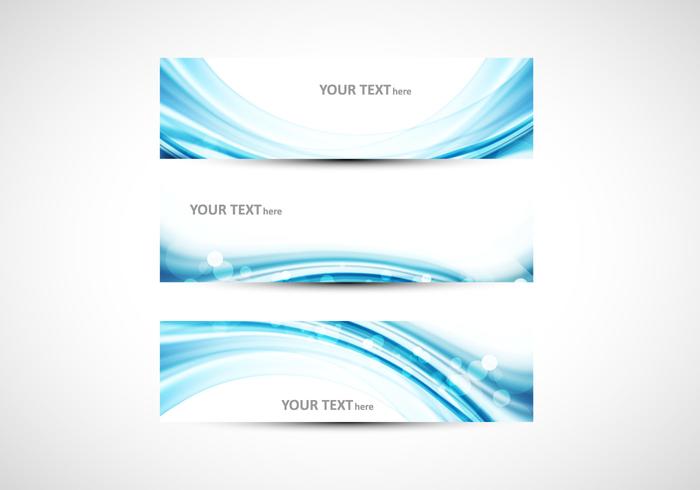 Resumen Blue Wave Header vector