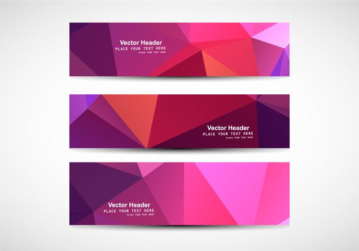 Abstract Polygonal Banner vector