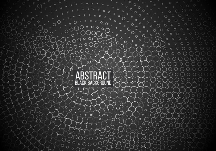 Circled Pattern With Black Background vector