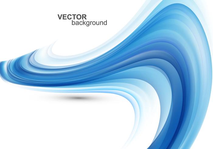 Abstract Blue Wave Background vector